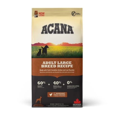 ACANA Dog Adult Large Breed, hrană uscată fără cereale câini ACANA Heritage Adult Large Breed, hrană uscată fără cereale câini, 17kg