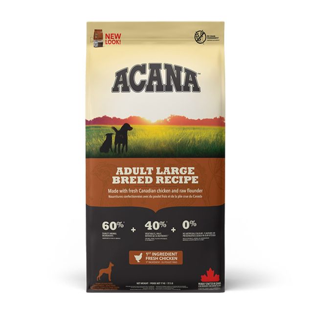 ACANA Dog Adult Large Breed, hrană uscată fără cereale câini ACANA Heritage Adult Large Breed, hrană uscată fără cereale câini, 17kg