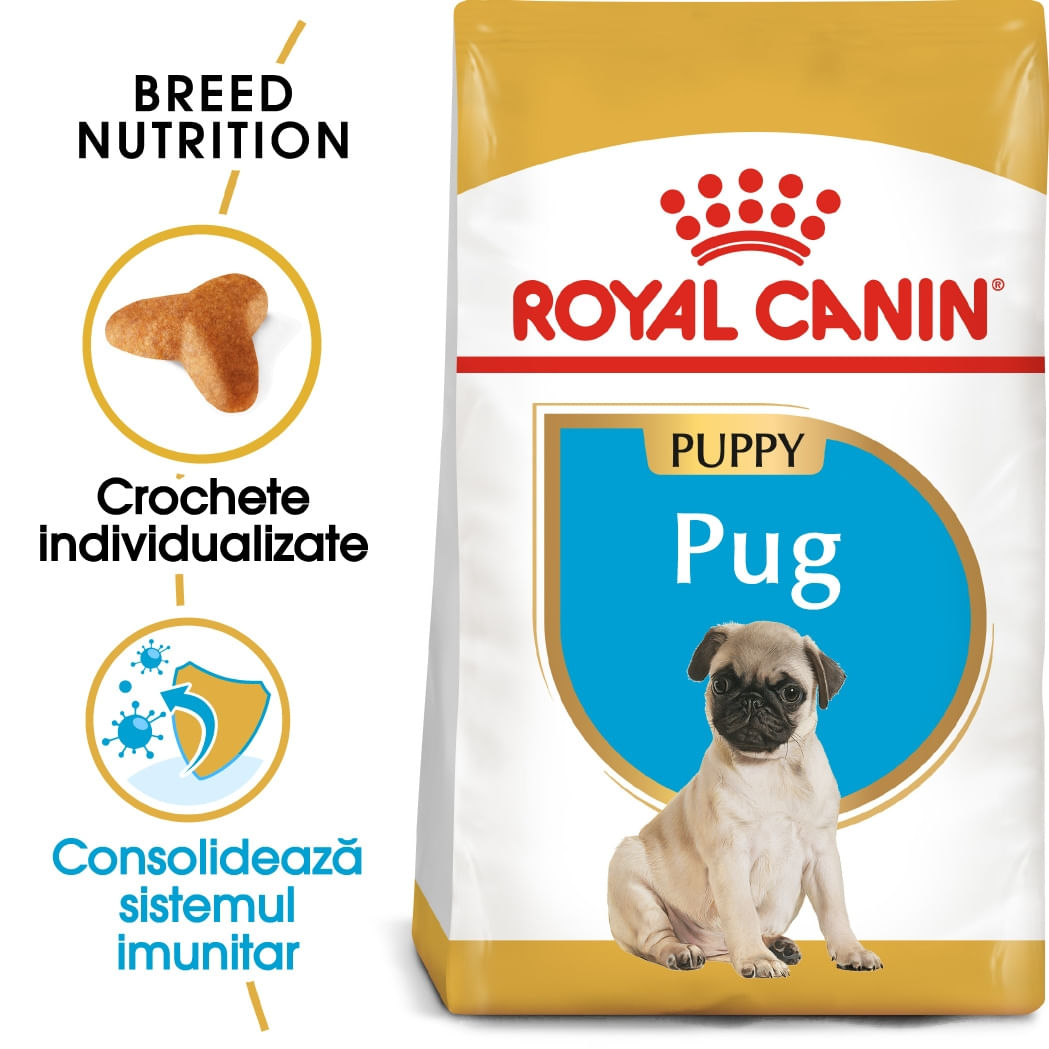 Royal Canin Pug Puppy, hrană uscată câini junior, 1.5kg