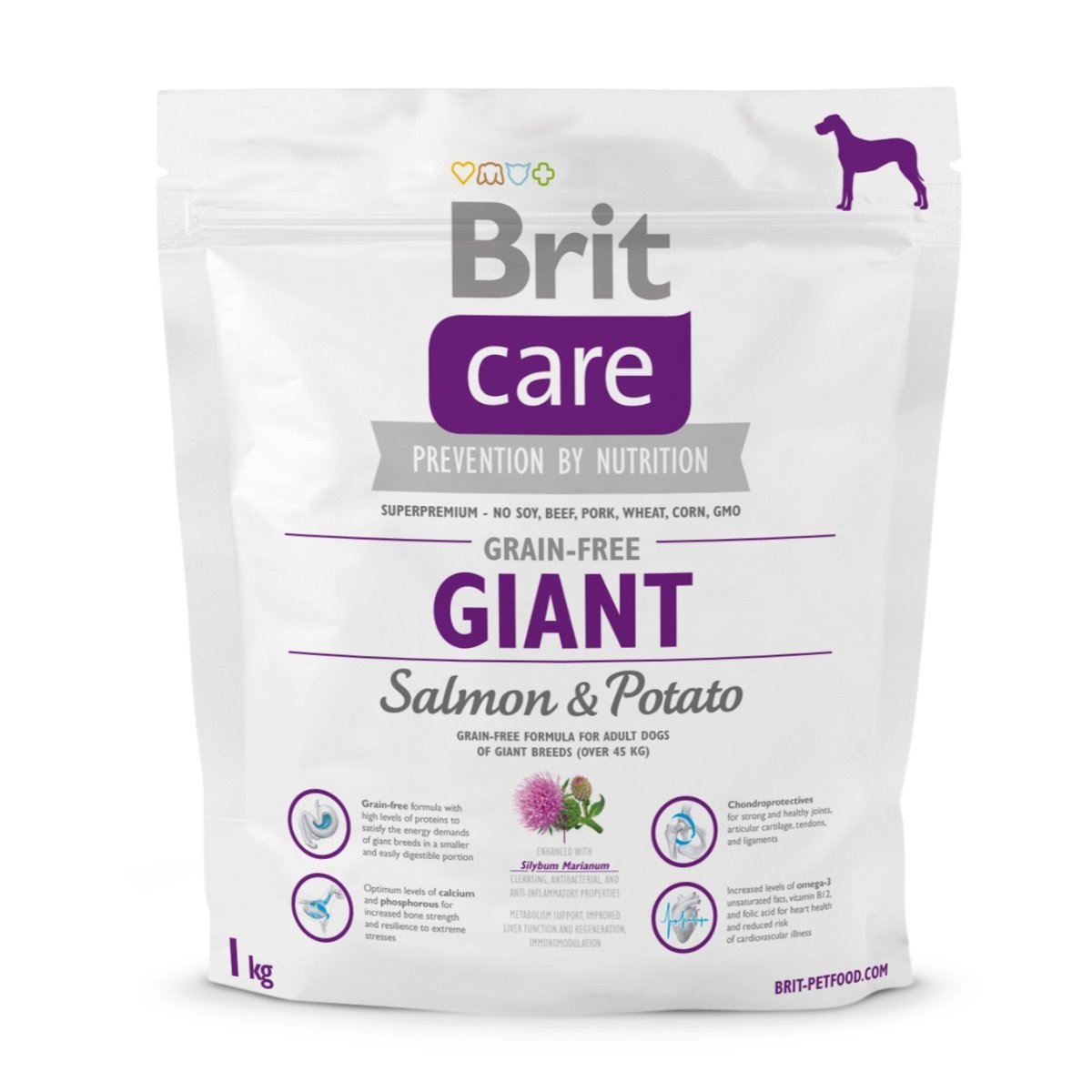 BRIT Care Giant Adult, XL, Somon cu Cartofi, hrană uscată fără cereale câini, 1kg - 1 | YEO