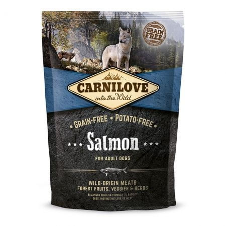 CARNILOVE Adult S-XL, Somon, hrană uscată fără cereale câini, 1.5kg - 1 | YEO