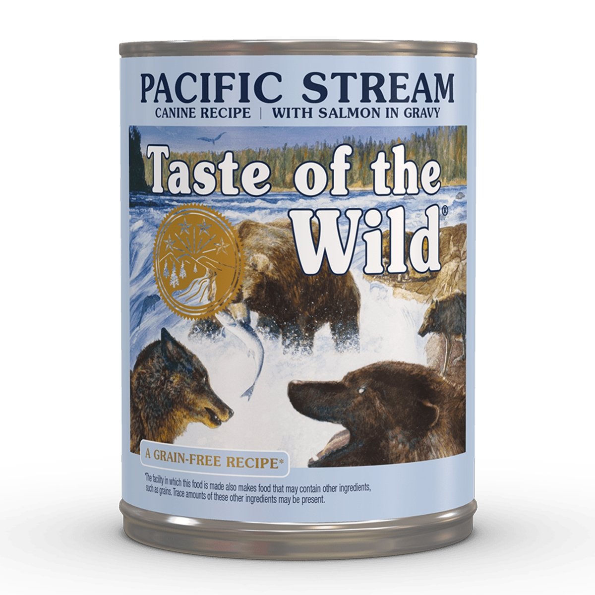 TASTE OF THE WILD Pacific Stream, Somon, conservă hrană umedă fără cereale câini, (în sos), 390g - 1 | YEO