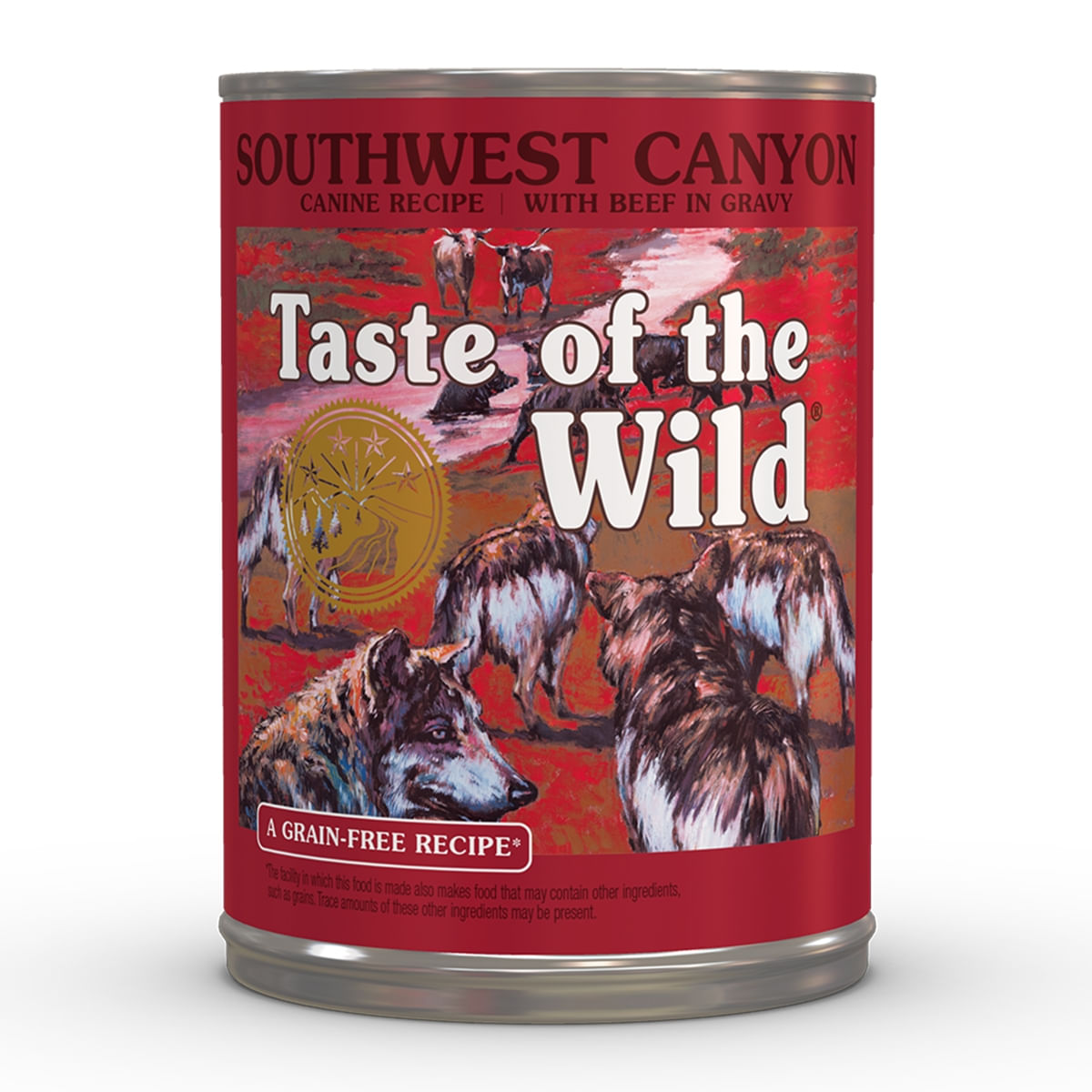 TASTE OF THE WILD Southwest Canyon, Vită, conservă hrană umedă fără cereale câini, (în sos), 390g - 1 | YEO