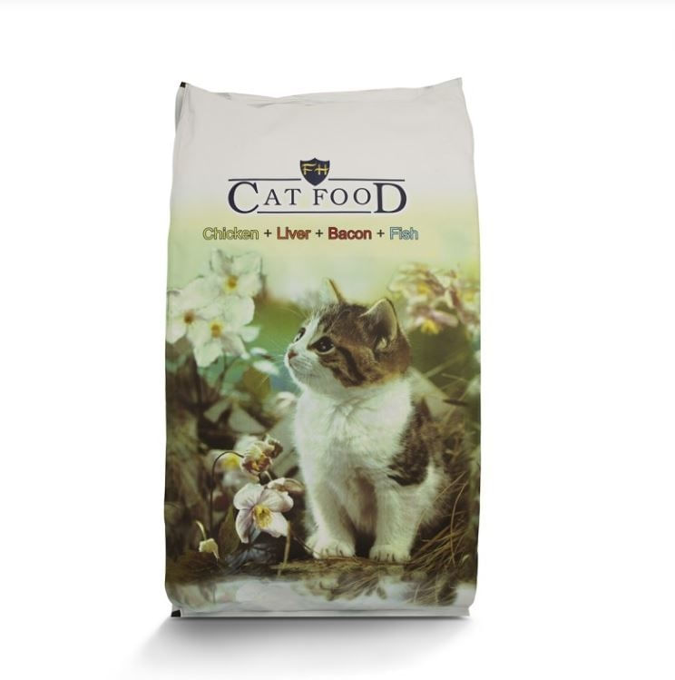 LJUBIMETZ CAT FOOD Mix, Pui, Ficat, Bacon, Pește, hrană uscată pisici, 10kg