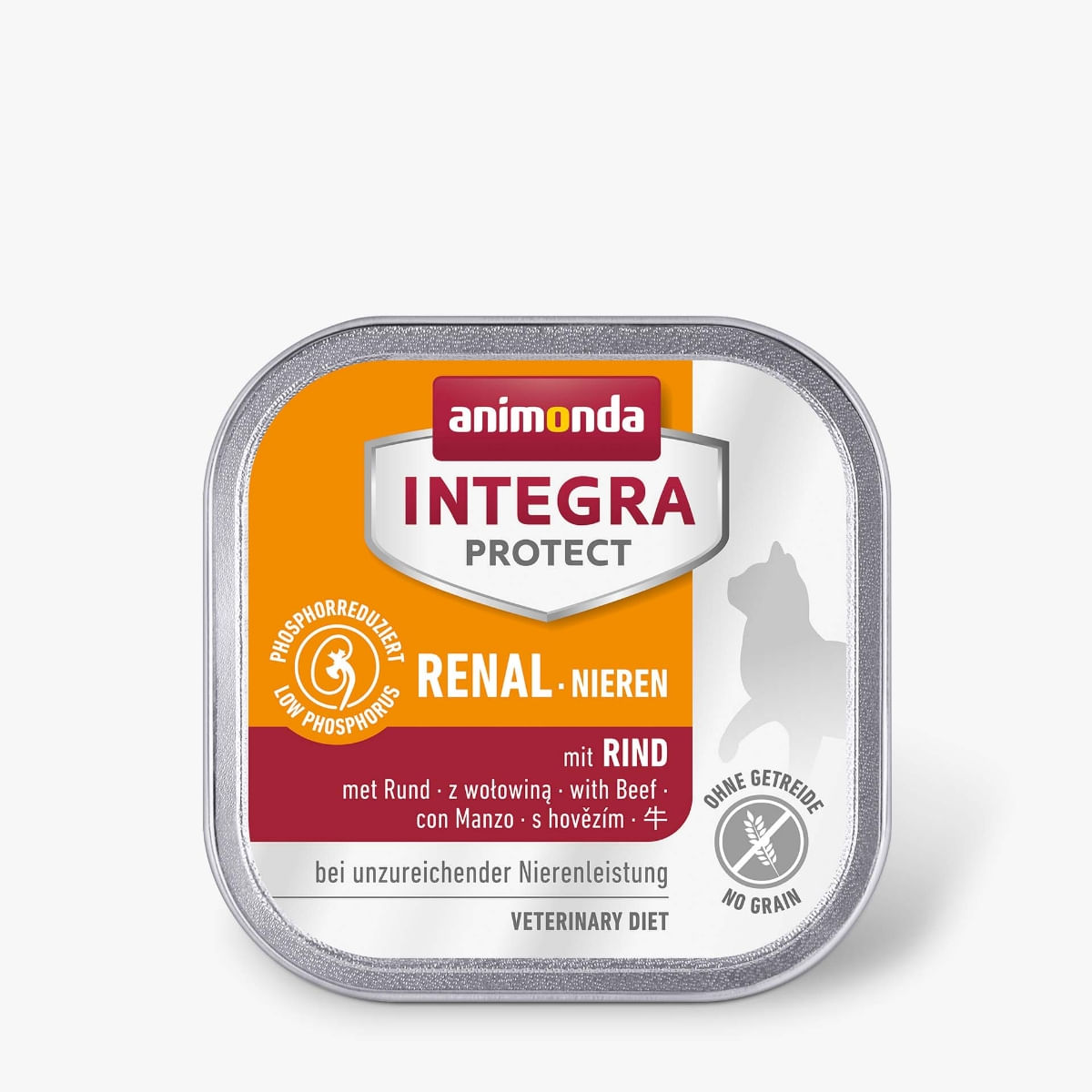 INTEGRA PROTECT Renal, Curcan, dietă veterinară, tăviță hrană umedă fără cereale pisici, sistem renal, (în aspic), 100g