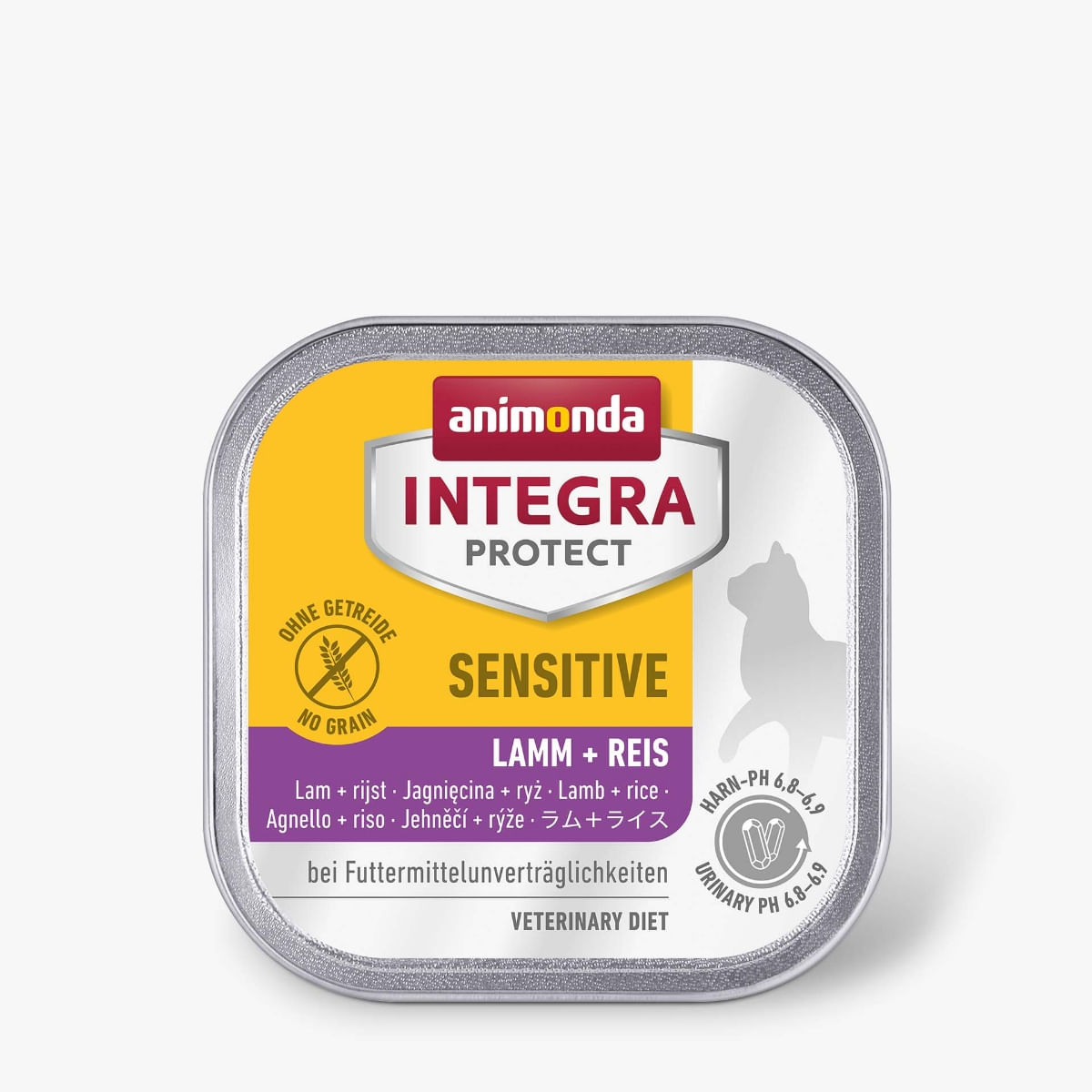 INTEGRA PROTECT Sensitive, Miel și Orez, dietă veterinară, tăviță hrană umedă pisici, alergii, sistem digestiv, (în aspic), 100g - 1 | YEO