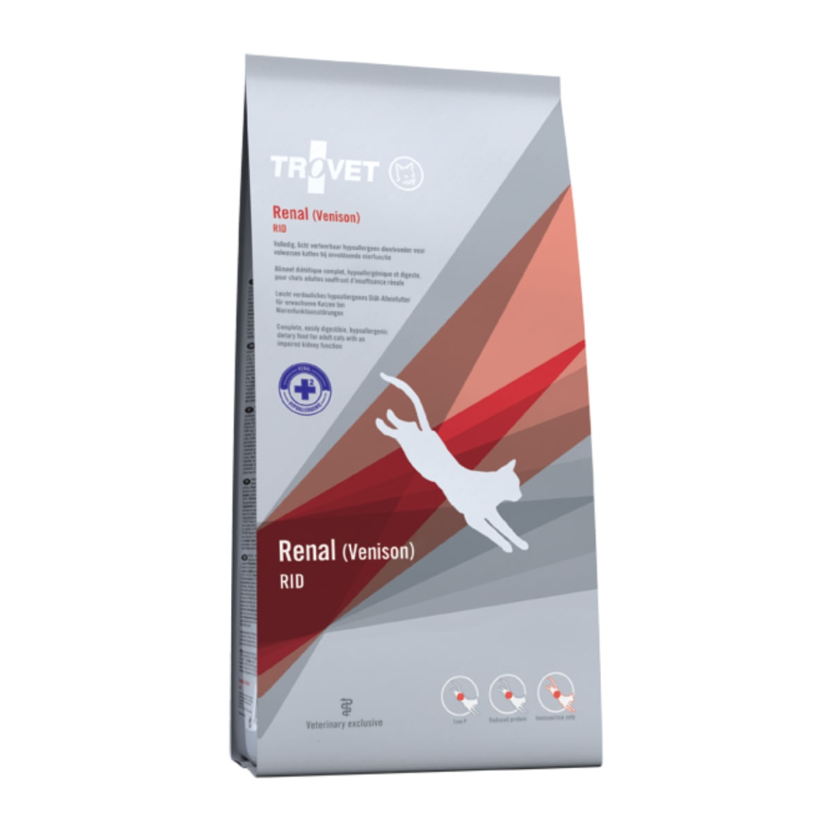 TROVET Cat Renal & Oxalate RID, dietă veterinară pisici, hrană uscată, afecțiuni renale și urinare (oxalați), 3kg - 1 | YEO