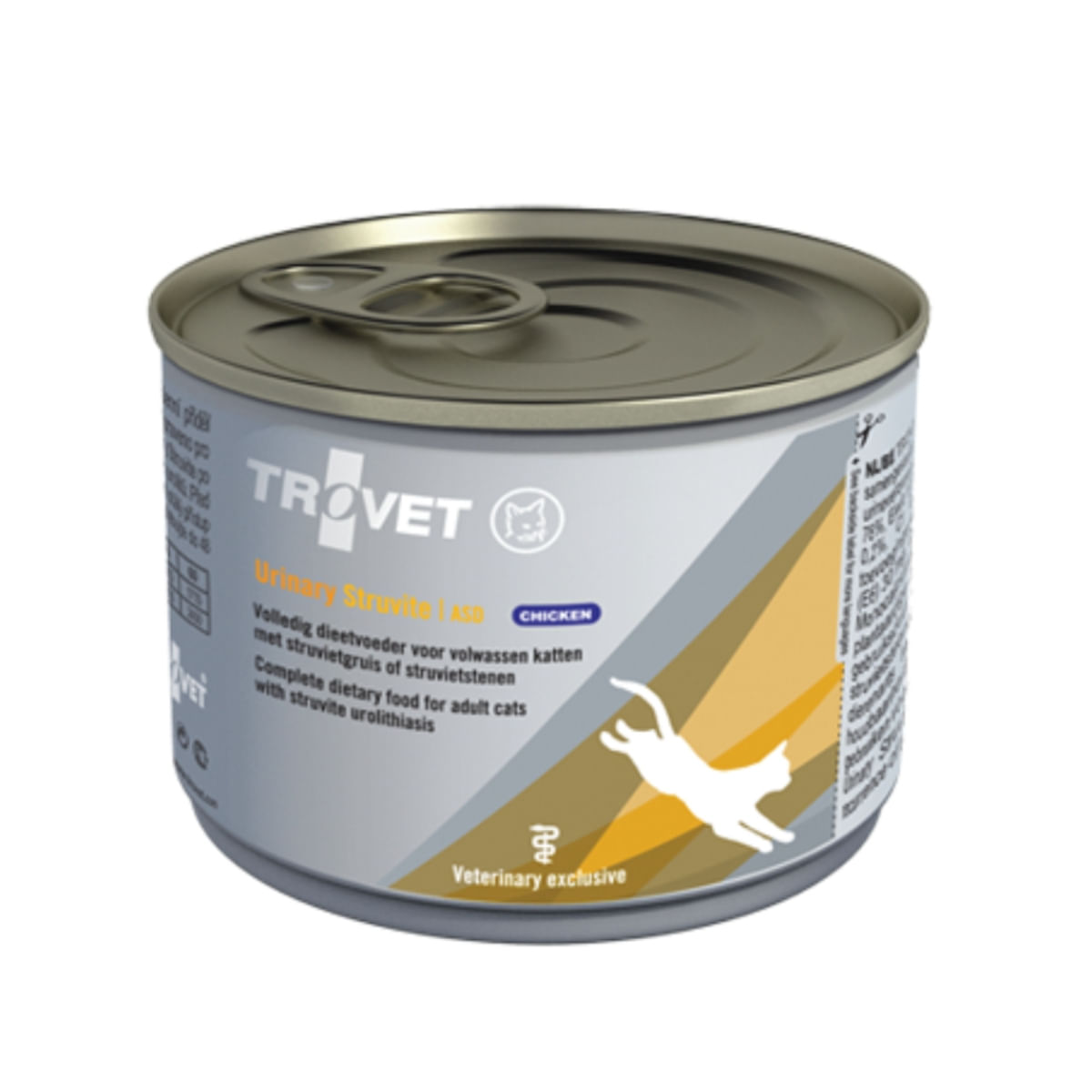 TROVET Cat Urinary Struvite ASD, dietă veterinară pisici, conservă hrană umedă, afecțiuni urinare (struviți), (pate), 200g - 1 | YEO