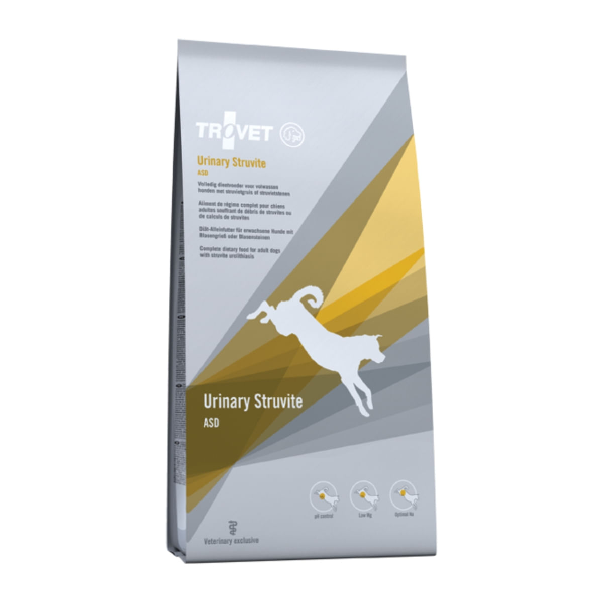 TROVET Dog Urinary Struvit ASD, dietă veterinară câini, hrană uscată, afecțiuni urinare (struviți), 3kg