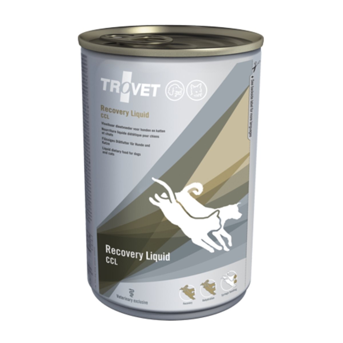 TROVET Recovery Liquid CCL, dietă veterinară câini și pisici, hrană lichidă, convalescență si recuperare postoperatoriu, (lichid),400g