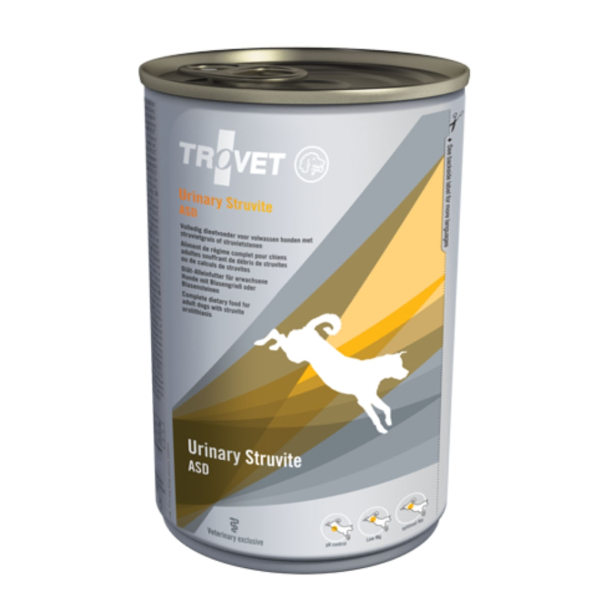 TROVET Dog Urinary Struvit ASD, dietă veterinară câini, conservă hrană umedă, afecțiuni urinare (struviți), (pate), 400g - 1 | YEO