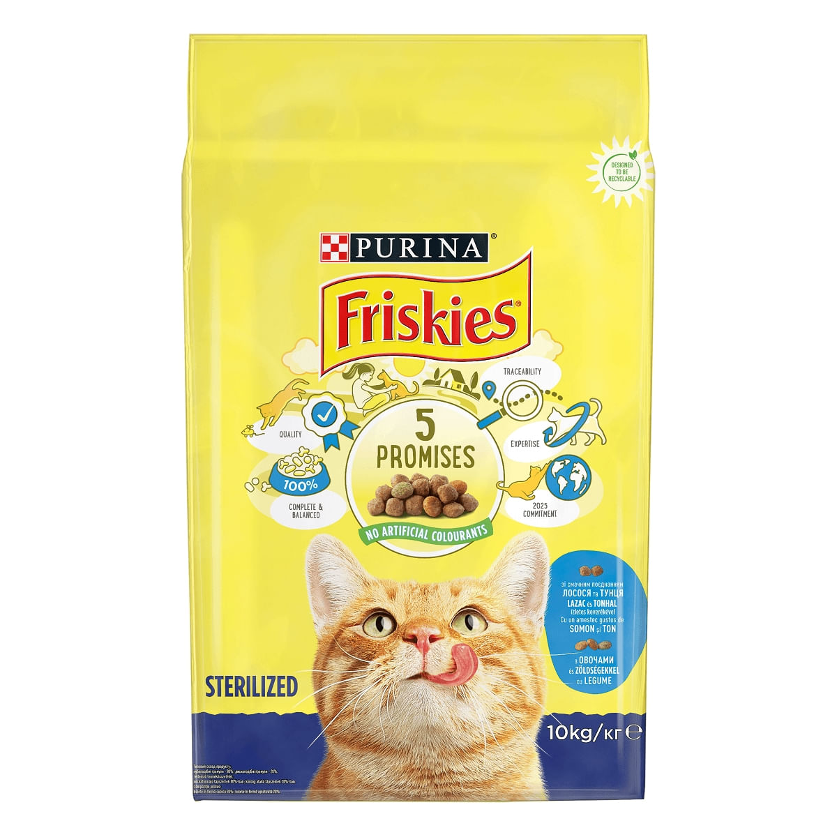 PURINA Friskies Adult Sterilised, Somon cu Legume, hrană uscată pisici sterilizate, 10kg - 2 | YEO