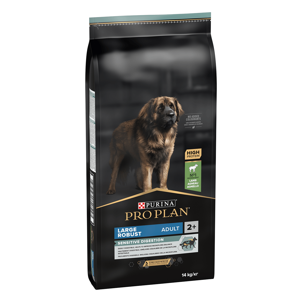 PURINA Pro Plan Robust Adult L Sensitive Digestion, Miel, hrană uscată câini, sensibilități digestive, 14kg