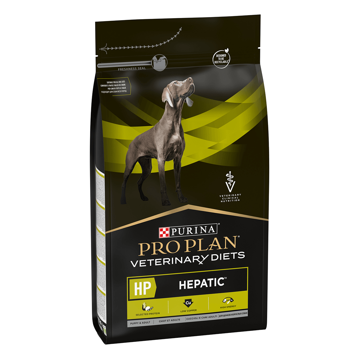 PURINA Pro Plan Veterinary Diets Hepatic, dietă veterinară câini, hrană uscată, afecțiuni hepatice, 3kg