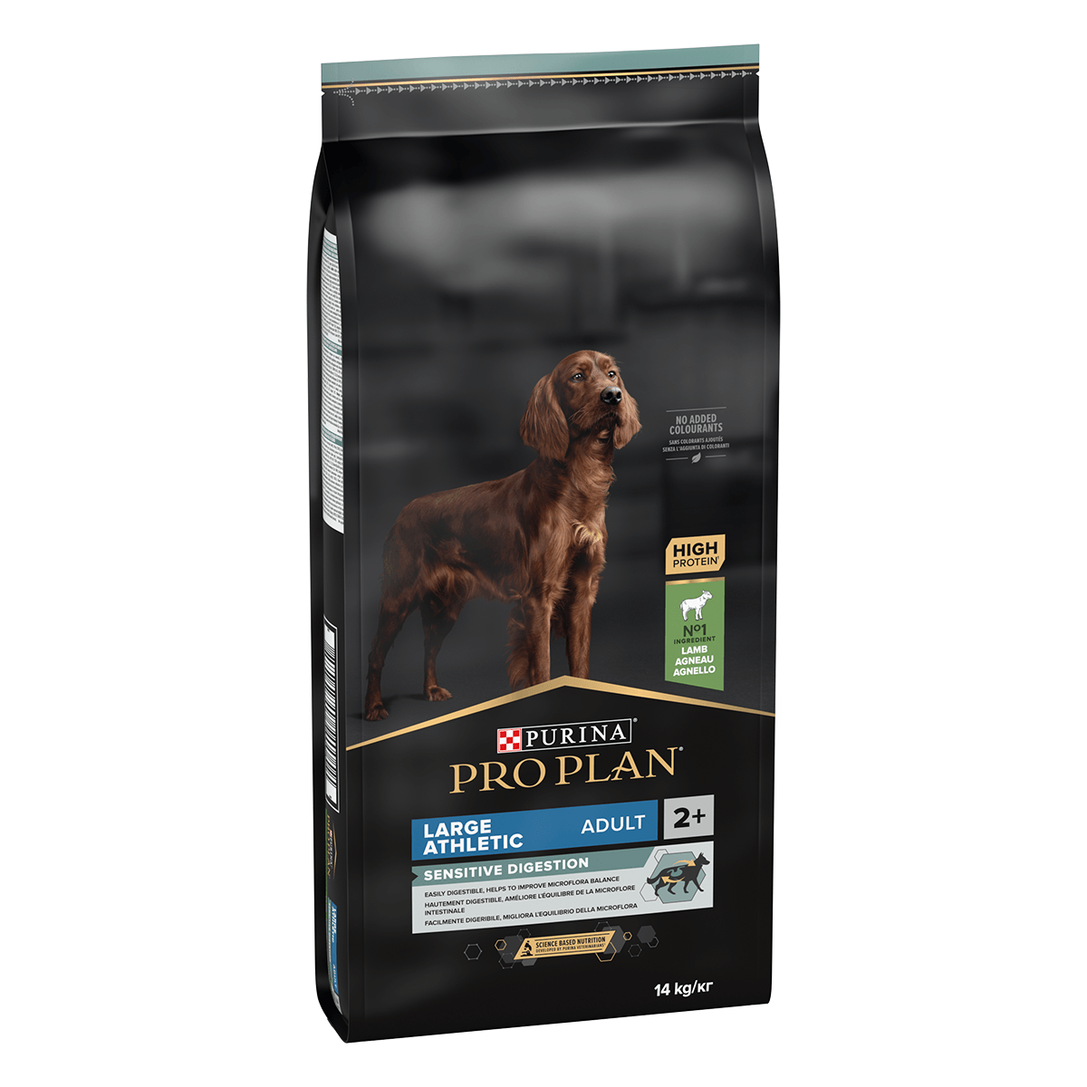 PURINA Pro Plan Athletic Adult L Sensitive Digestion, Miel, hrană uscată câini, sensibilități digestive, 14kg