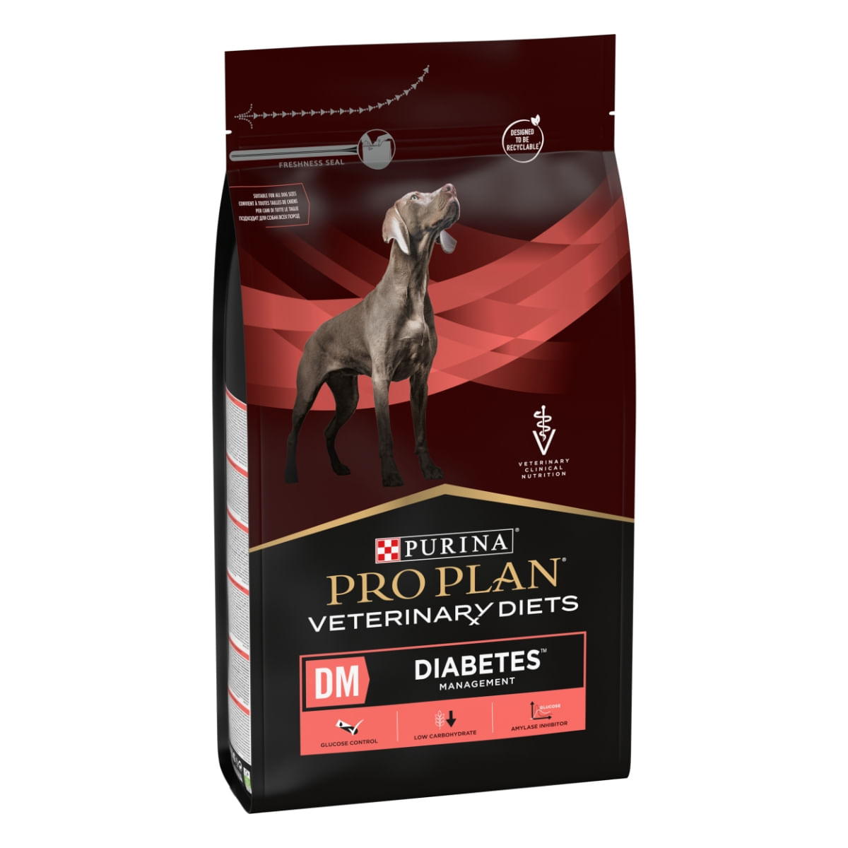 PURINA Pro Plan Veterinary Diets  Diabetes Management, dietă veterinară câini, hrană uscată, controlul glucozei, 3kg - 1 | YEO
