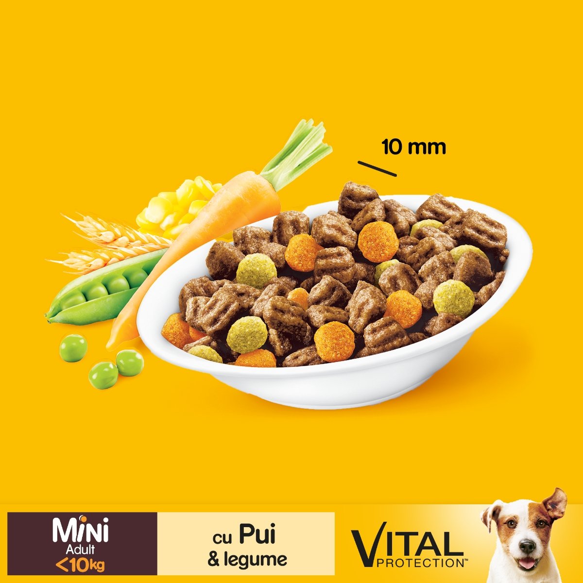 PEDIGREE Vital Protection Mini Adult, Pui și Legume, hrană uscată câini, 2kg - 1 | YEO