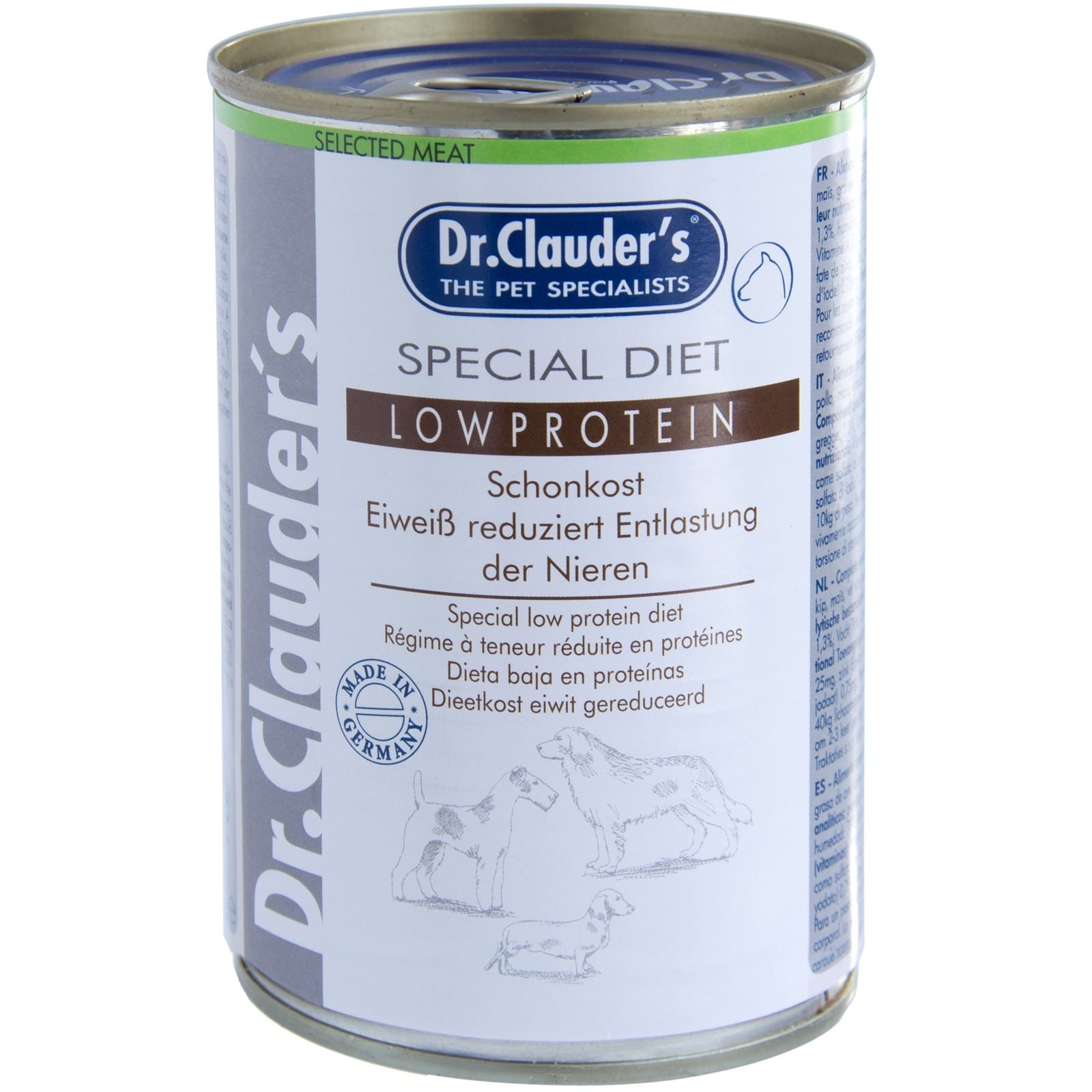 CONSERVA DR. CLAUDER\'S LOW PROTEIN, 400 G