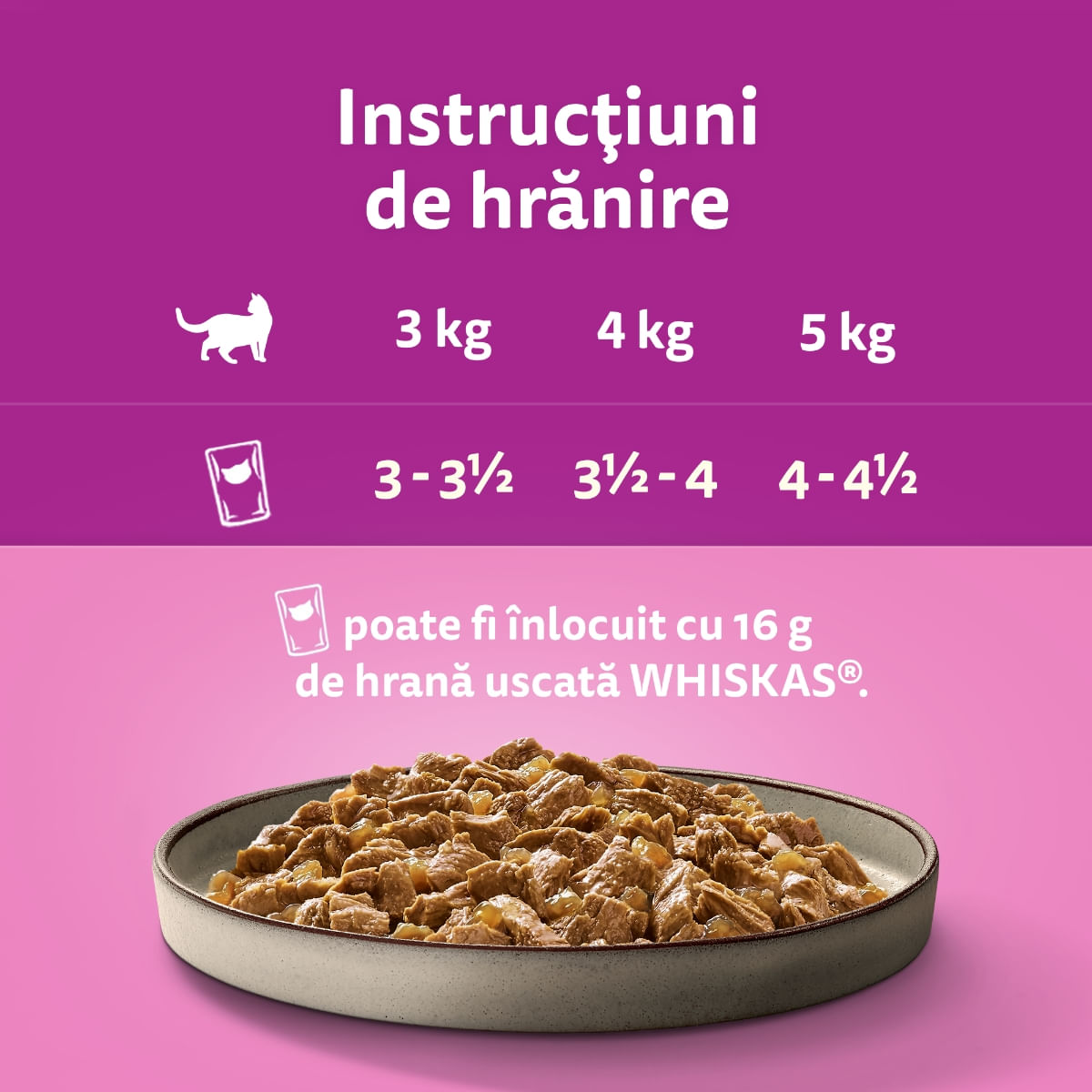 WHISKAS Pure Delight, Pui, plic hrană umedă pisici, (în aspic), 85g - 2 | YEO