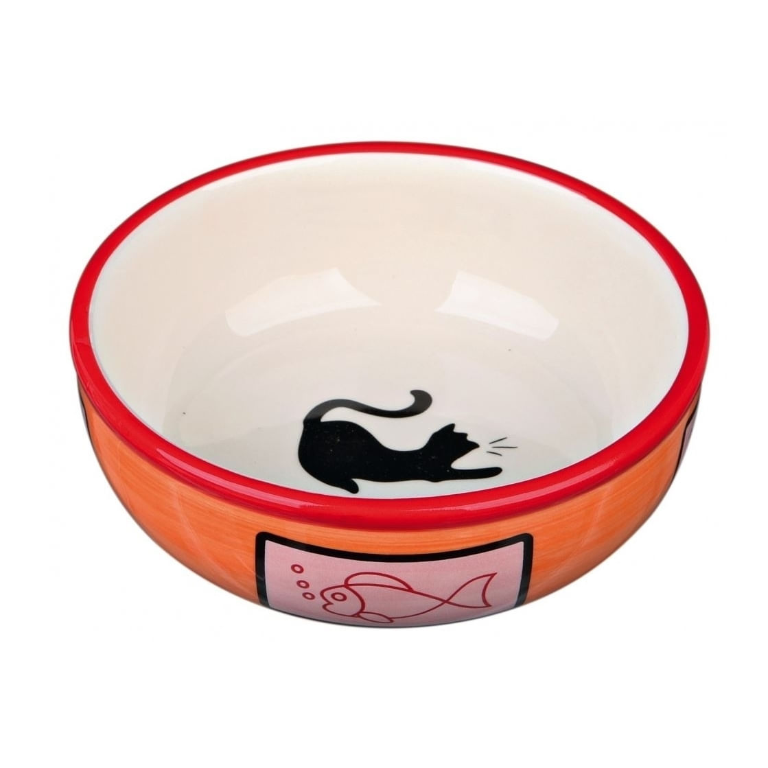 Castron Ceramic Pentru Pisici, 0.35 L, 13 CM
