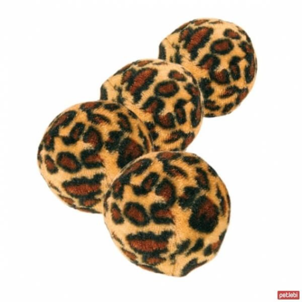 Trixie, jucărie minge leopard, pisici, cu clopoțel, plastic, multicolor, 3.5cm, 4 buc - 1 | YEO