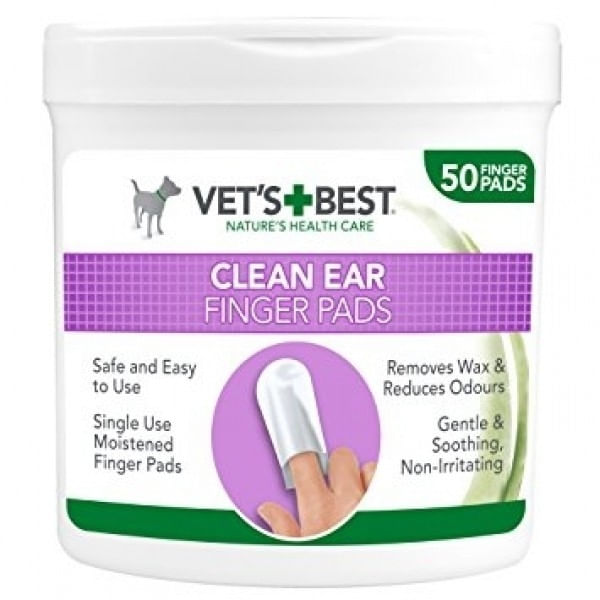 Vet\'s Best Ear Finger, servetele pentru igiena urechii, 50 buc