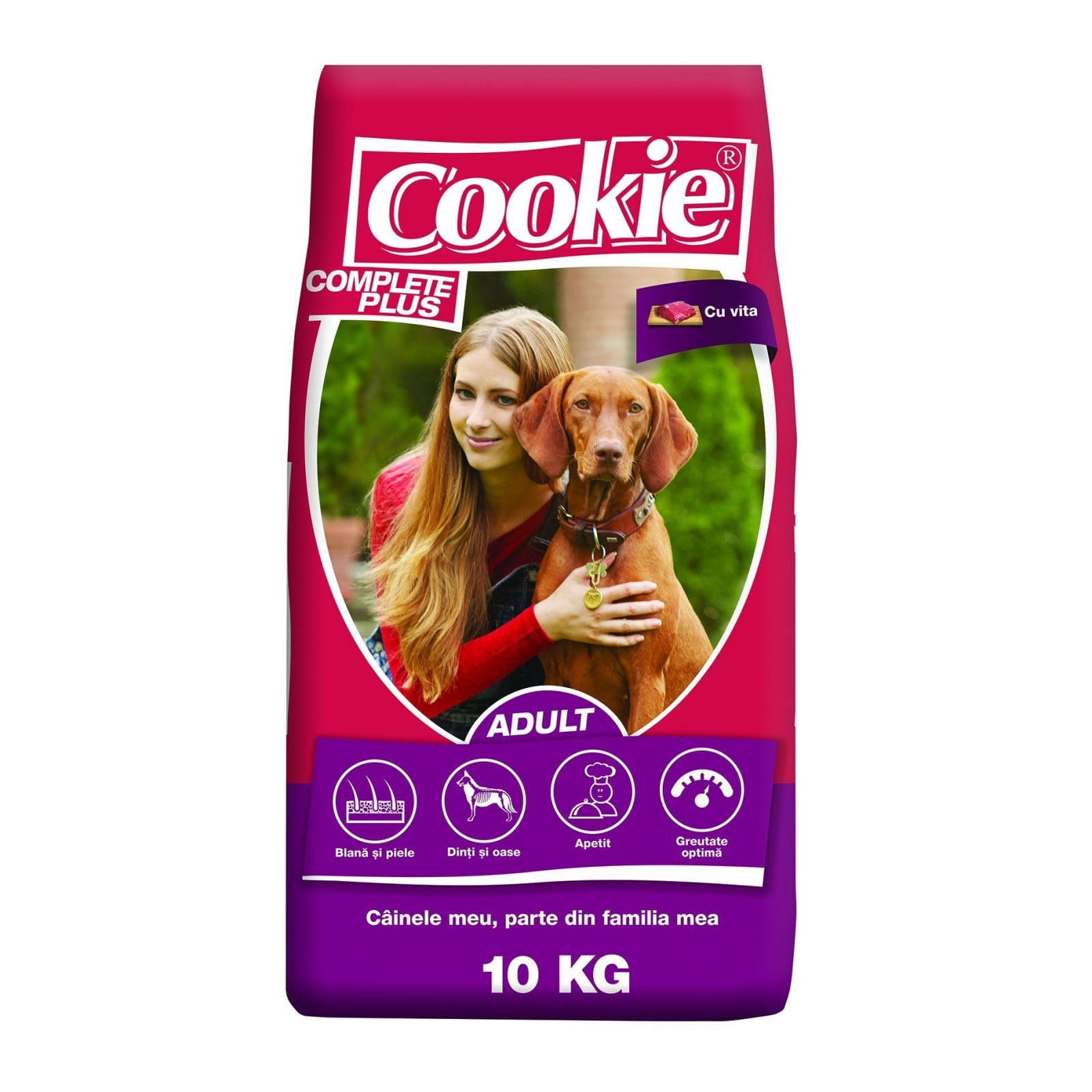 Cookie Complete Plus Adult cu Vita, 10kg - 1 | YEO