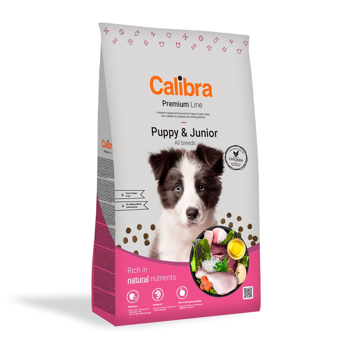 CALIBRA Premium Line Puppy & Junior, Pui, hrană uscată câini junior, 3kg