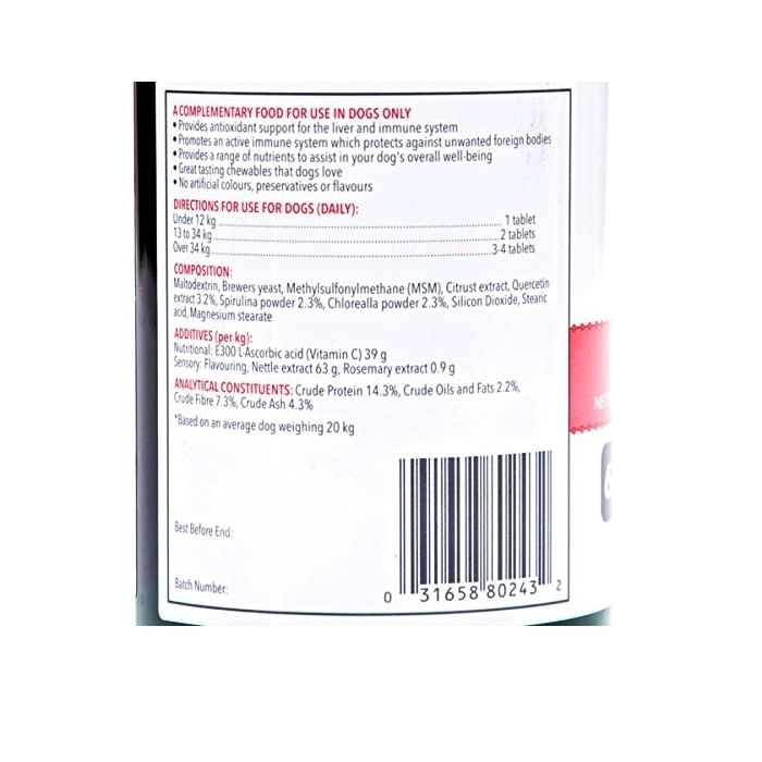 Vet&#039;s Best Supliment Nutritiv pentru Caini, Imunitate, 60 tablete