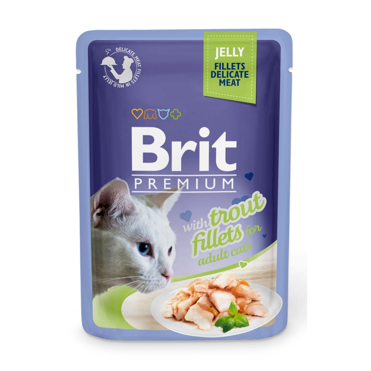 BRIT Premium, File Păstrăv, plic hrană umedă pisici, (în aspic), 85g - 1 | YEO