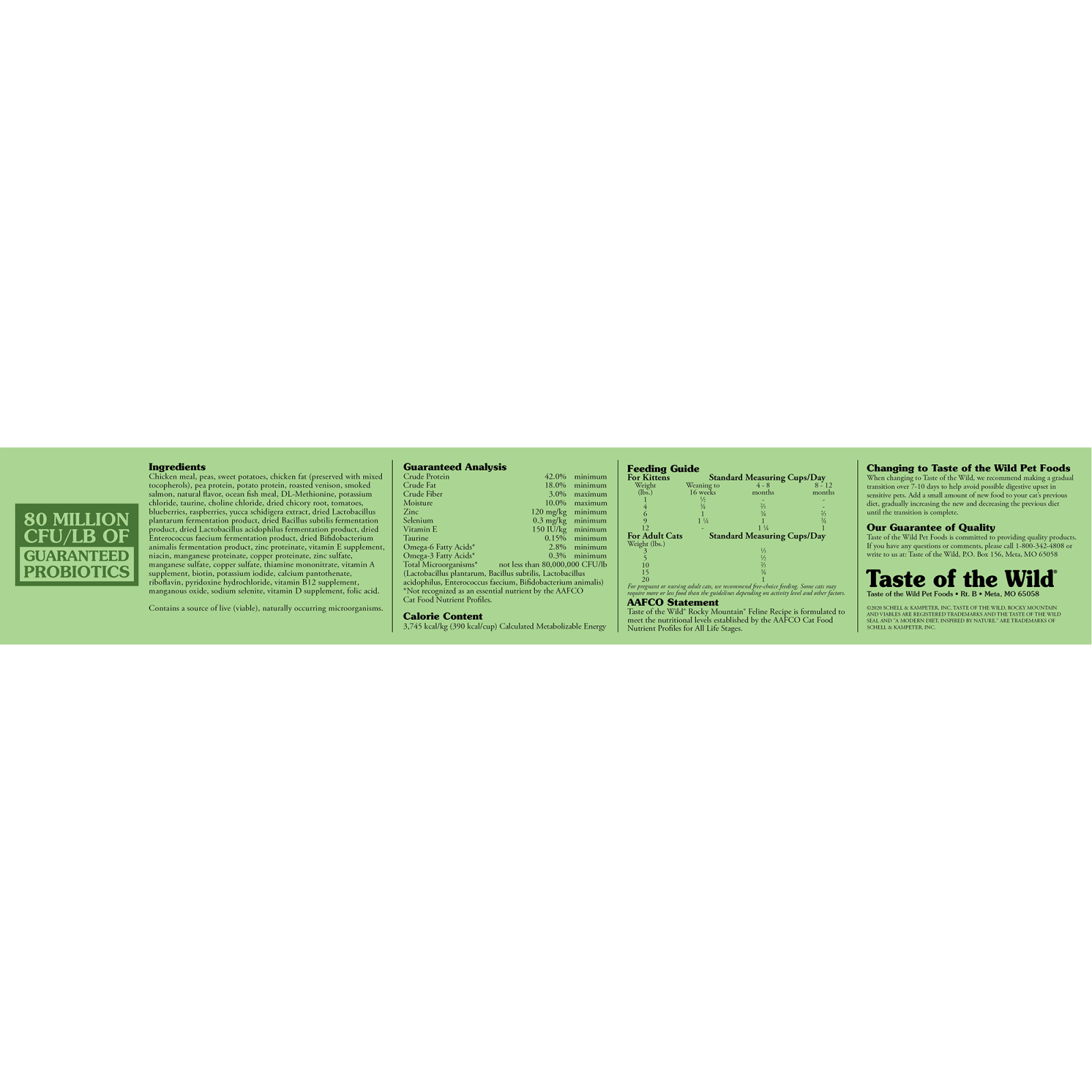 TASTE OF THE WILD Rocky Mountain, Vânat și Somon, hrană uscată fără cereale pisici, 6.6kg - 2 | YEO