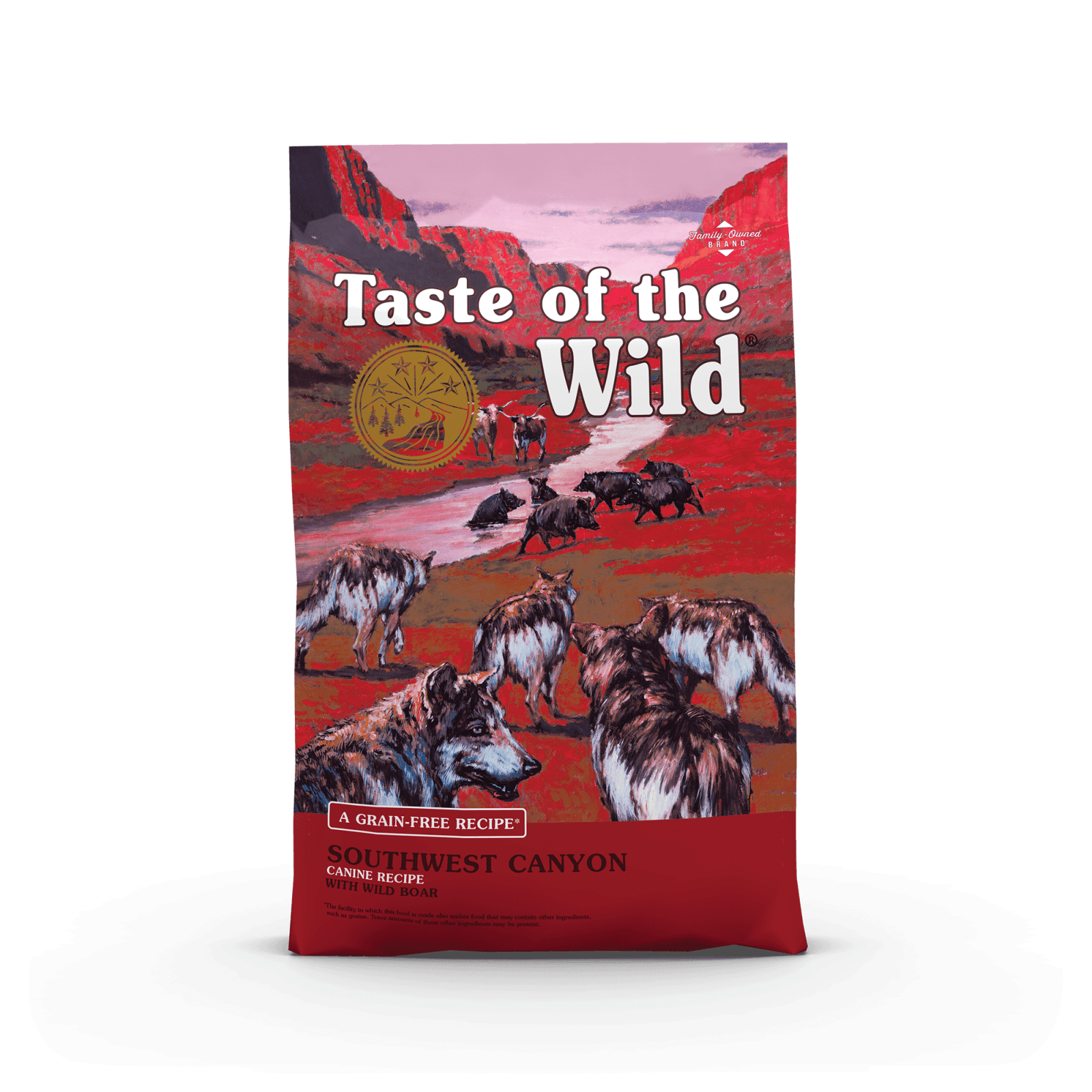 TASTE OF THE WILD Southwest Canyon, Mistreț, hrană uscată fără cereale câini, 12.2kg - 1 | YEO