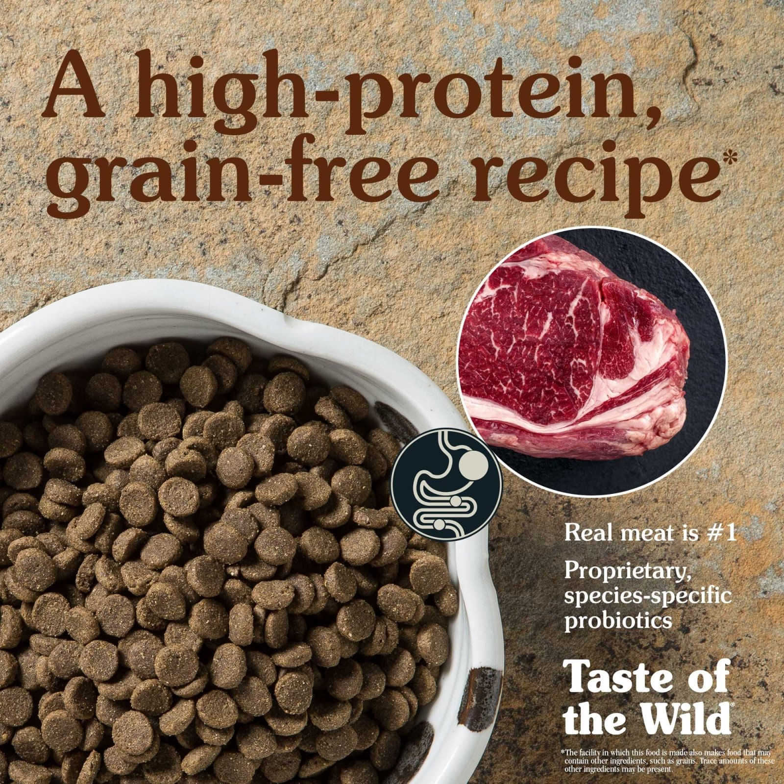 TASTE OF THE WILD High Prairie, Bizon și Vânat, hrană uscată fără cereale câini, 12.2kg - 3 | YEO