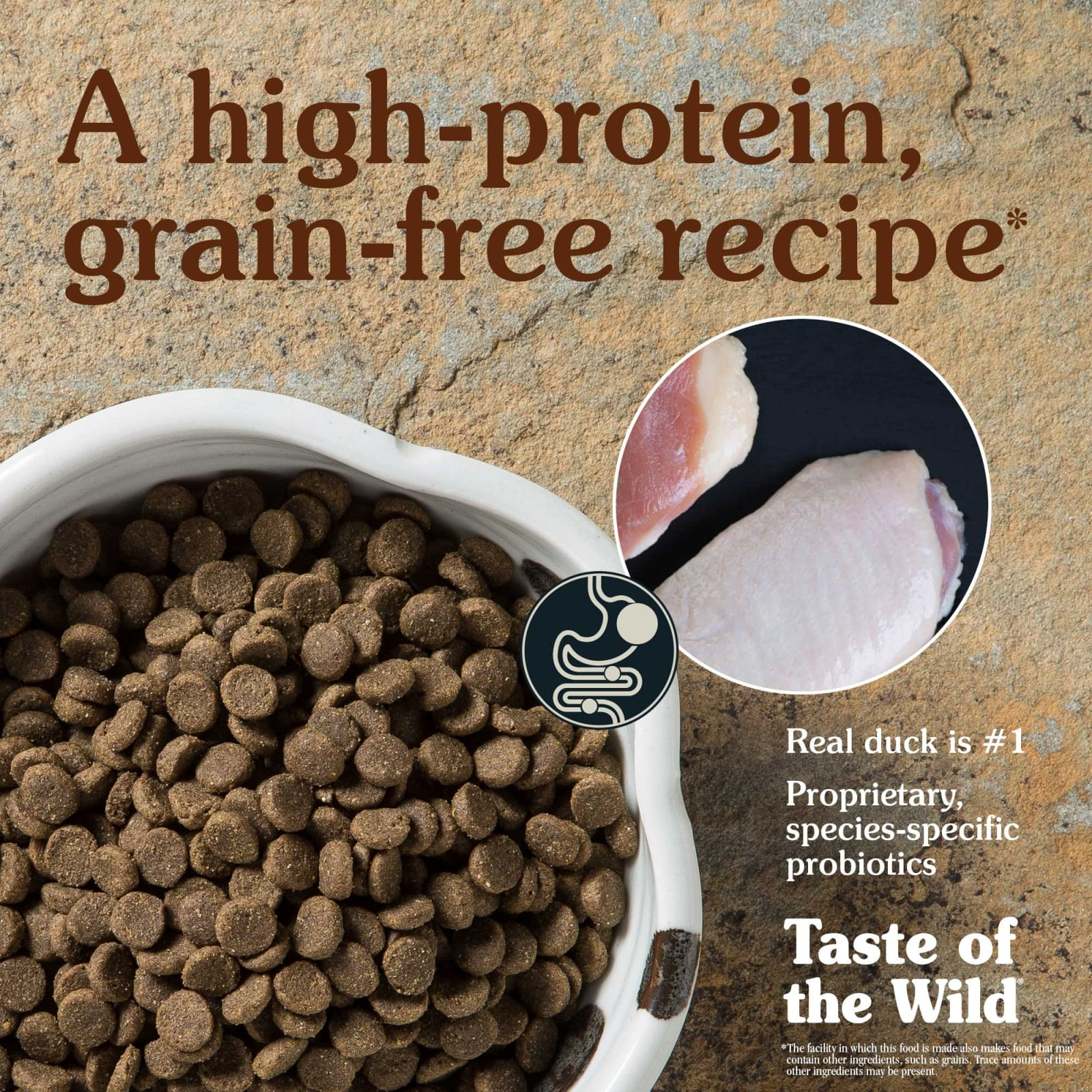 TASTE OF THE WILD Wetlands, Rață, hrană uscată fără cereale câini, 2kg