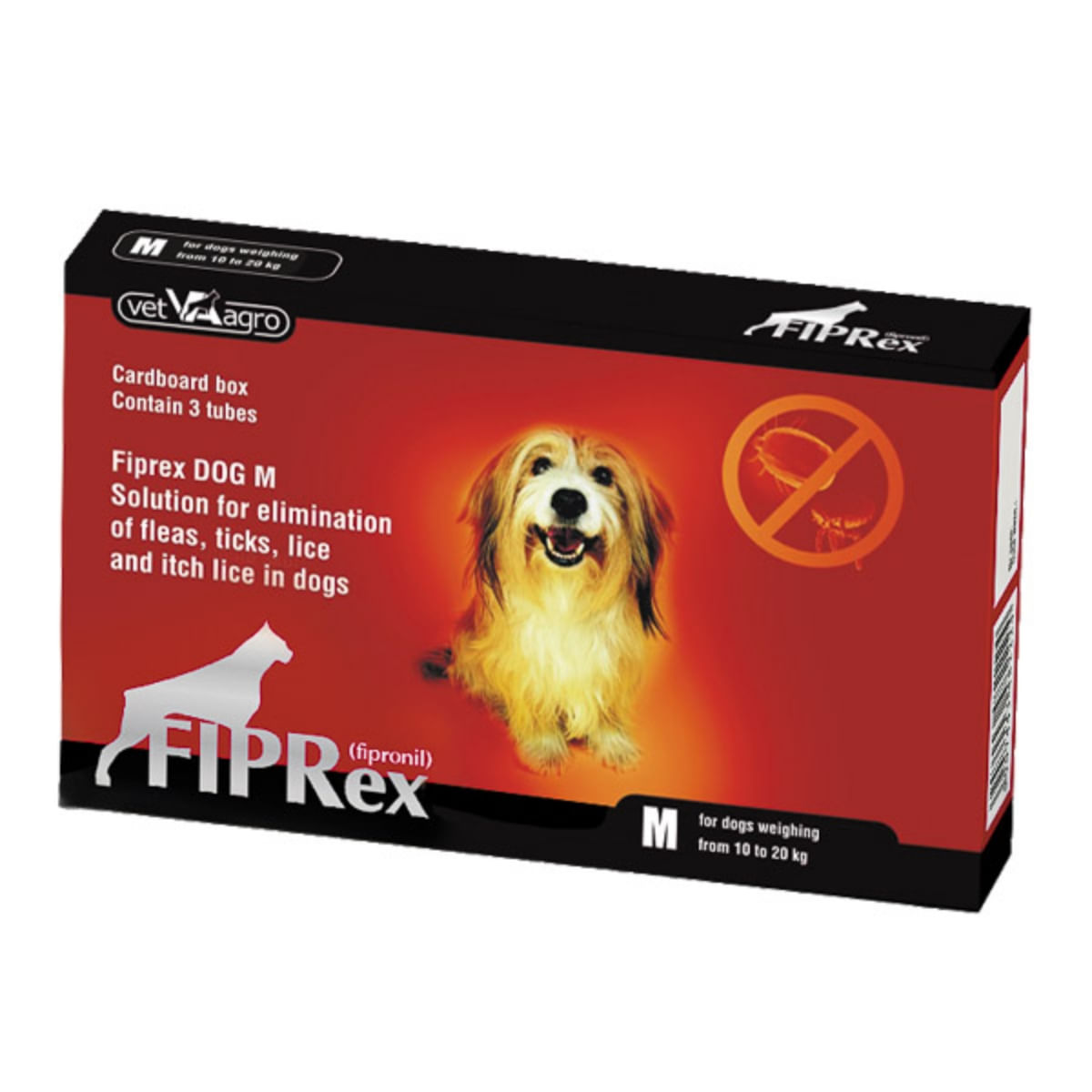 FIPREX, deparazitare externă câini, pipetă repelentă, M(10 - 20kg), 3buc - 1 | YEO