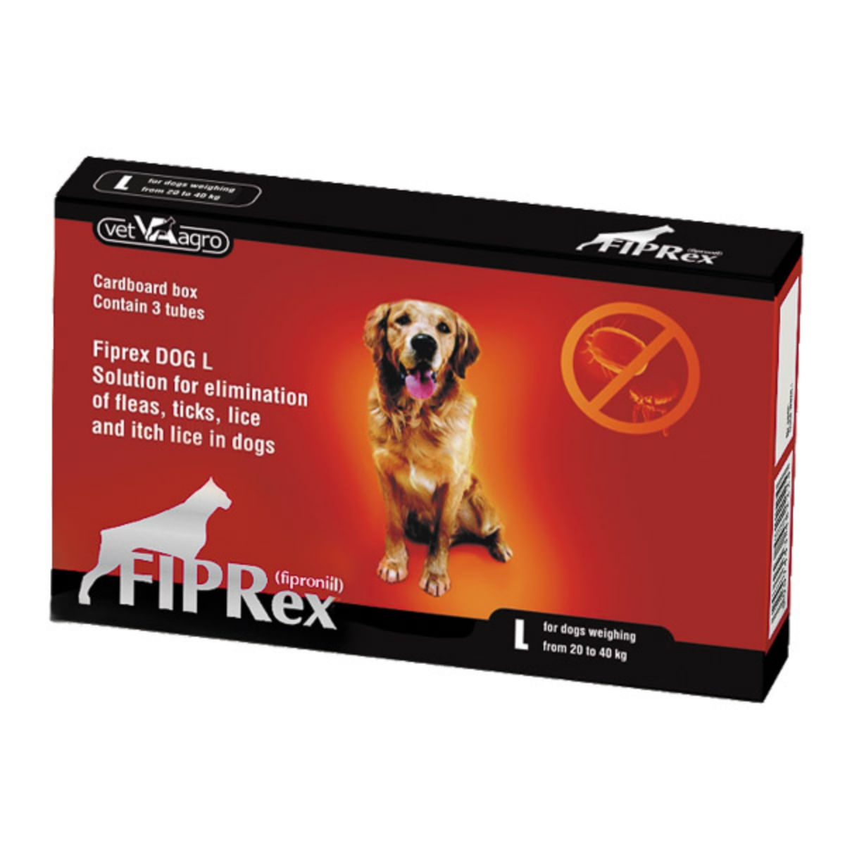 FIPREX, deparazitare externă câini, pipetă repelentă, L(20 - 40kg), 3buc - 1 | YEO