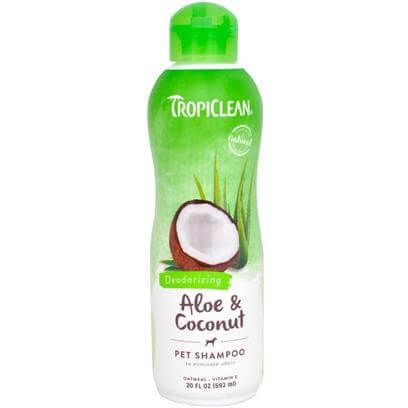 Sampon TropiClean cu Aloe si Cocos, 592 ml