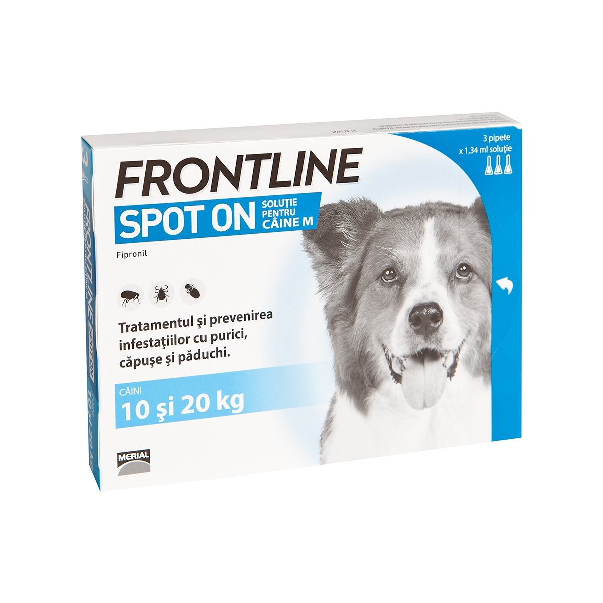 FRONTLINE Spot-On, soluție antiparazitară, câini 10-20kg, 3 pipete - 1 | YEO