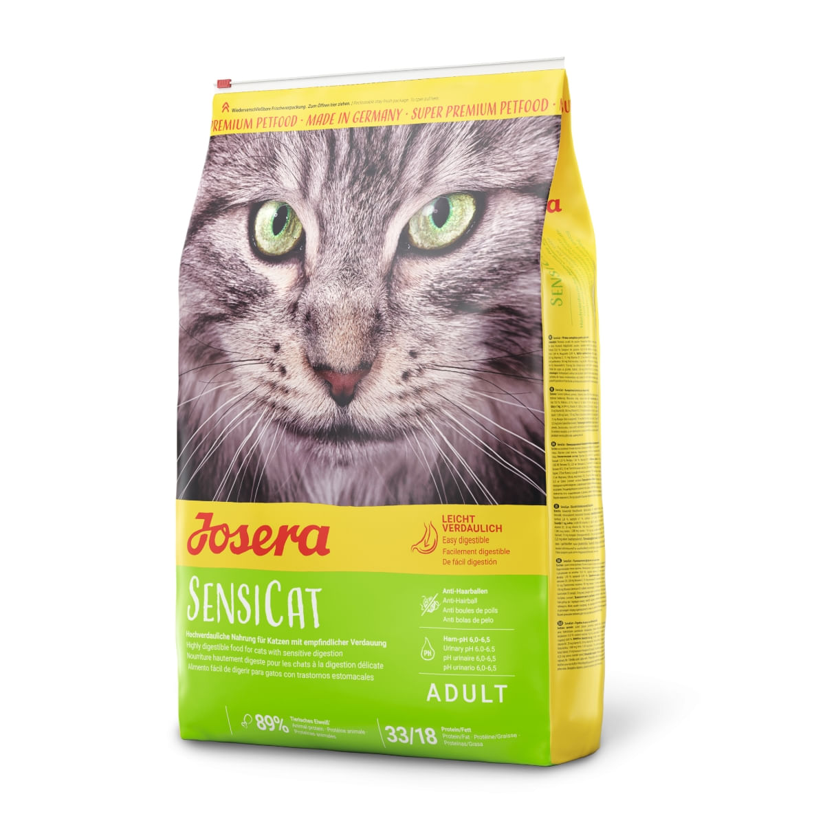 JOSERA Sensicat, Pui, hrană uscată pisici, sistem digestiv & probiotice, 2kg - 1 | YEO