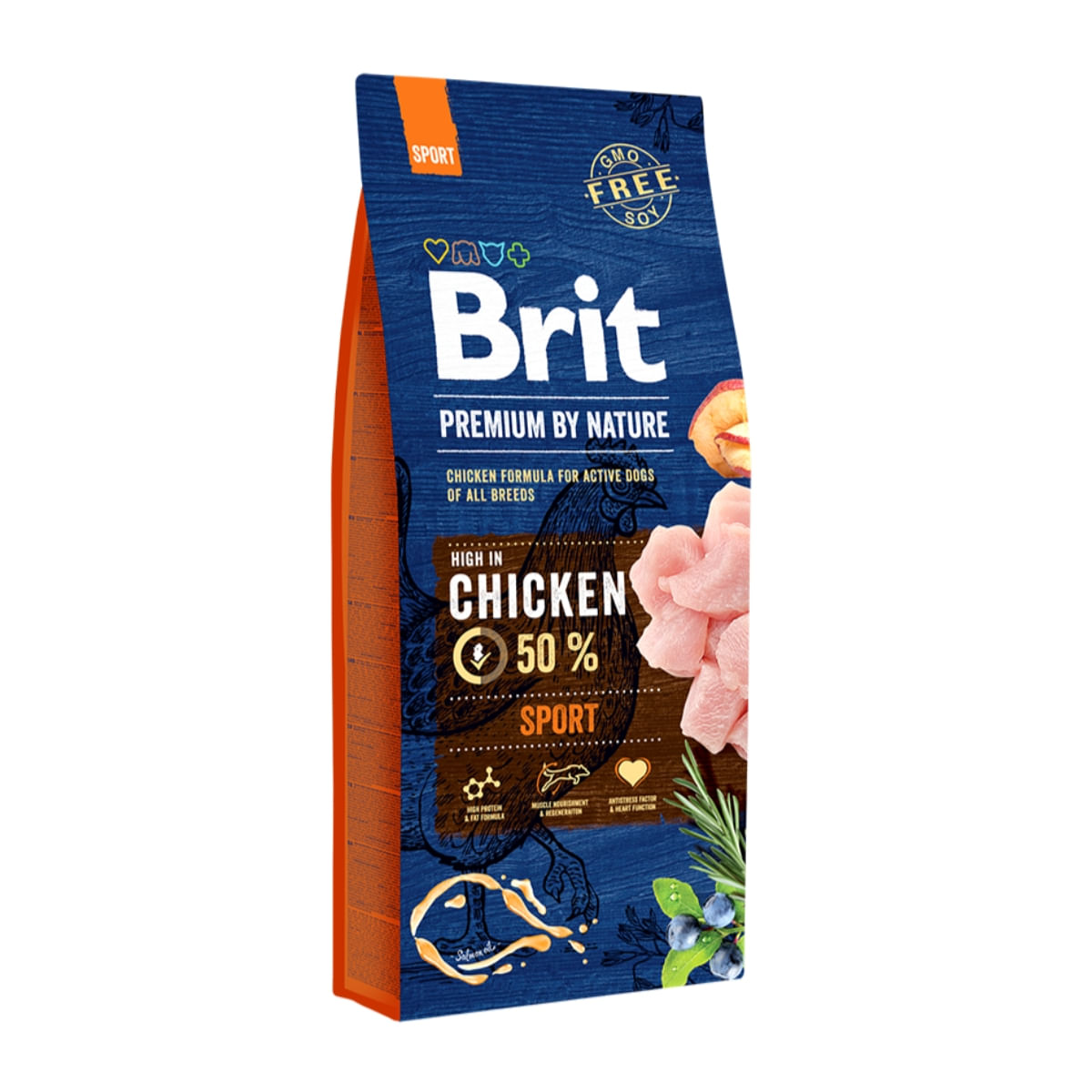 BRIT Premium By Nature Sport, Pui, hrană uscată câini, activitate intensă, 15kg - 1 | YEO