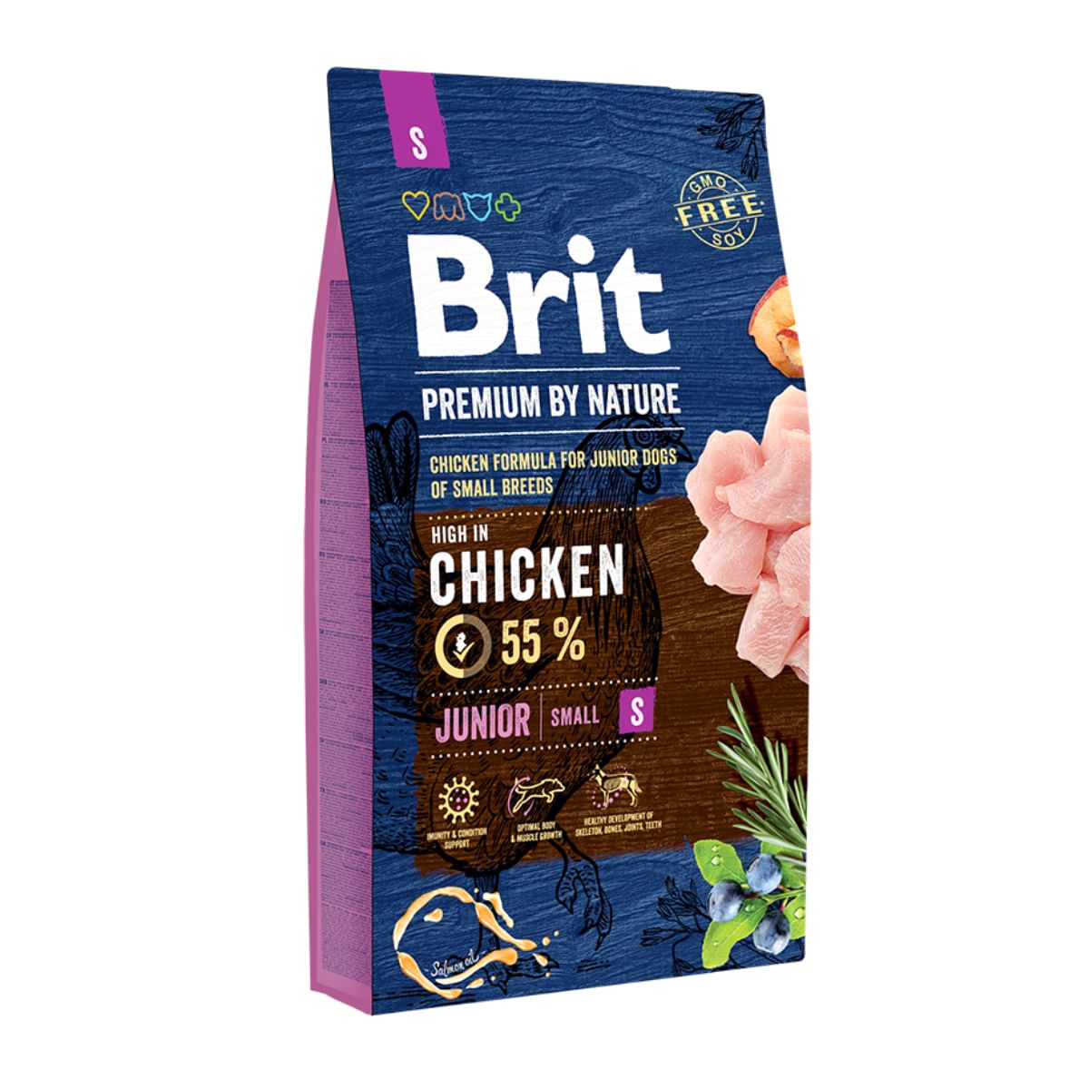 BRIT Premium By Nature Junior Small Breed, XS-S, Pui, hrană uscată câini junior, 8kg - 1 | YEO