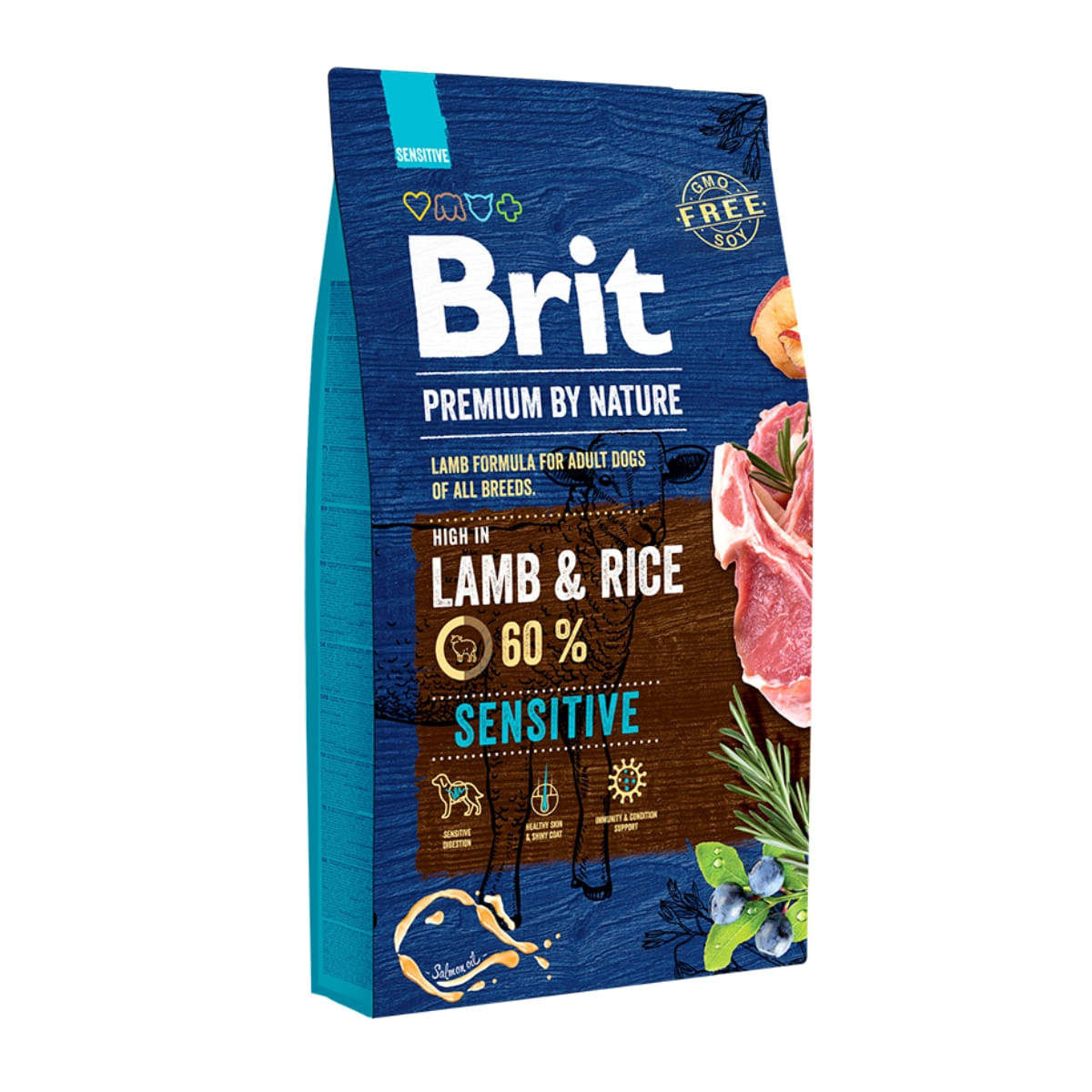 BRIT Premium By Nature Sensitive, Miel, hrană uscată câini, sensibilitați digestive, 8kg - 1 | YEO