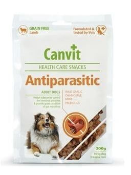 Snack pentru Caini Canvit Anti-Parasitic, 200 g