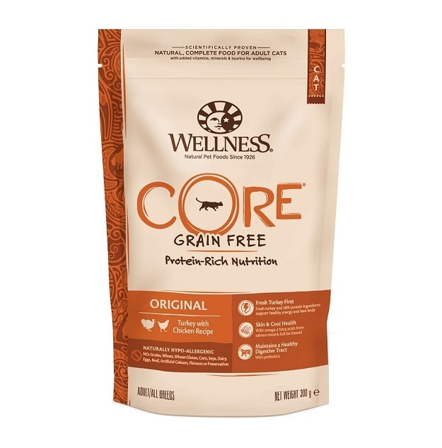 Wellness Core Dry cu Curcan si Pui, 300 g - 1 | YEO