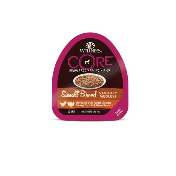 Wellness Core Small Breed Savoury, Pui si Curcan, 85g - 1 | YEO