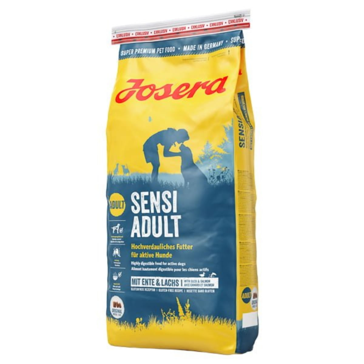 JOSERA Sensi Adult, XS-XL, Rață și Somon, hrană uscată câini, sistem digestiv, 15kg - 1 | YEO