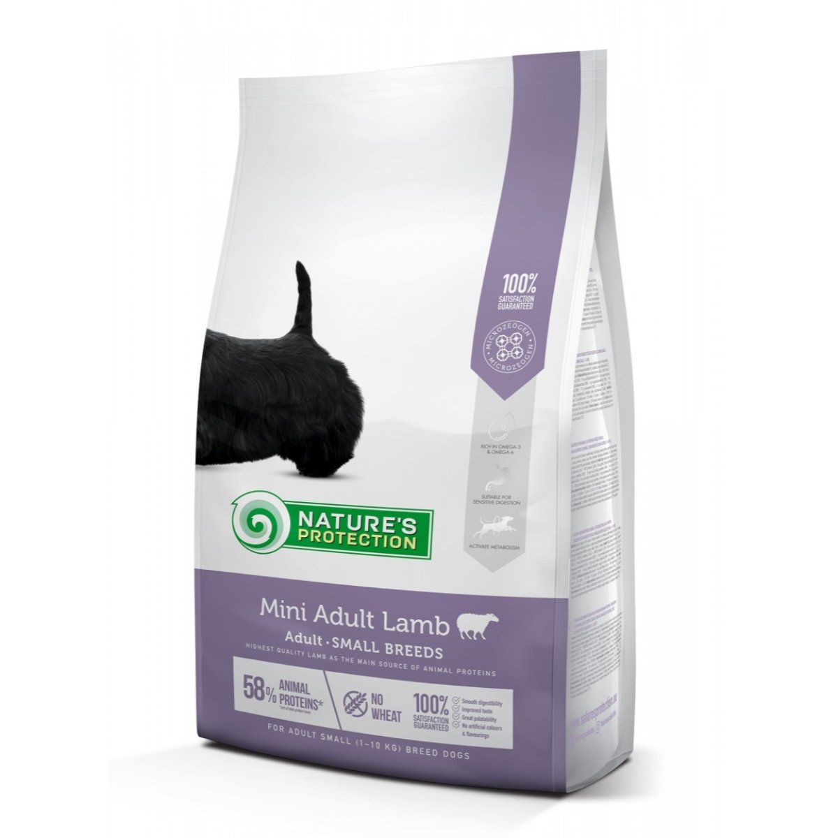 NATURES PROTECTION Mini Adult Lamb, Miel, hrană uscată câini, 7.5kg