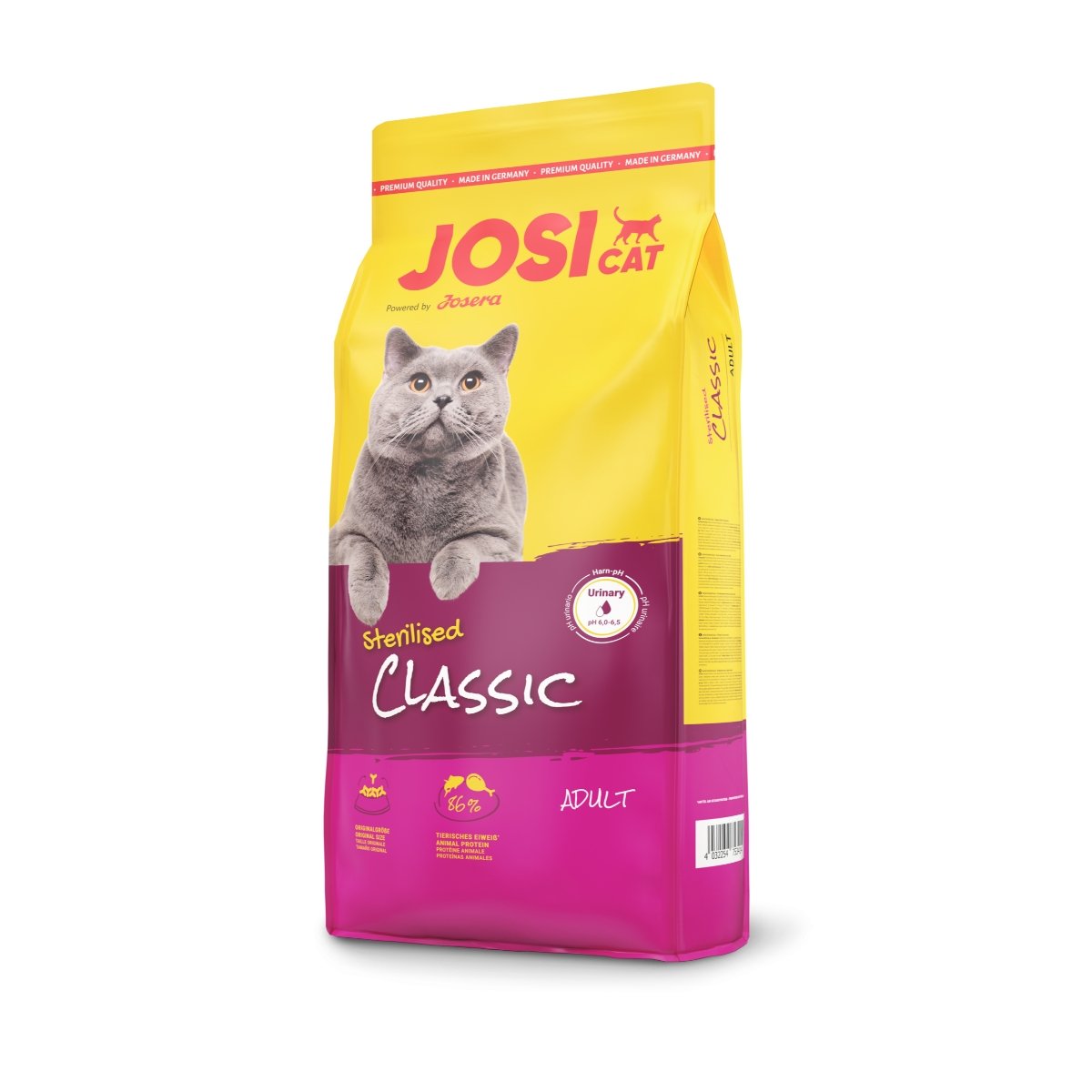 JOSICAT Sterilised, Pasăre, hrană uscată pisici sterilizate, 18kg - 1 | YEO