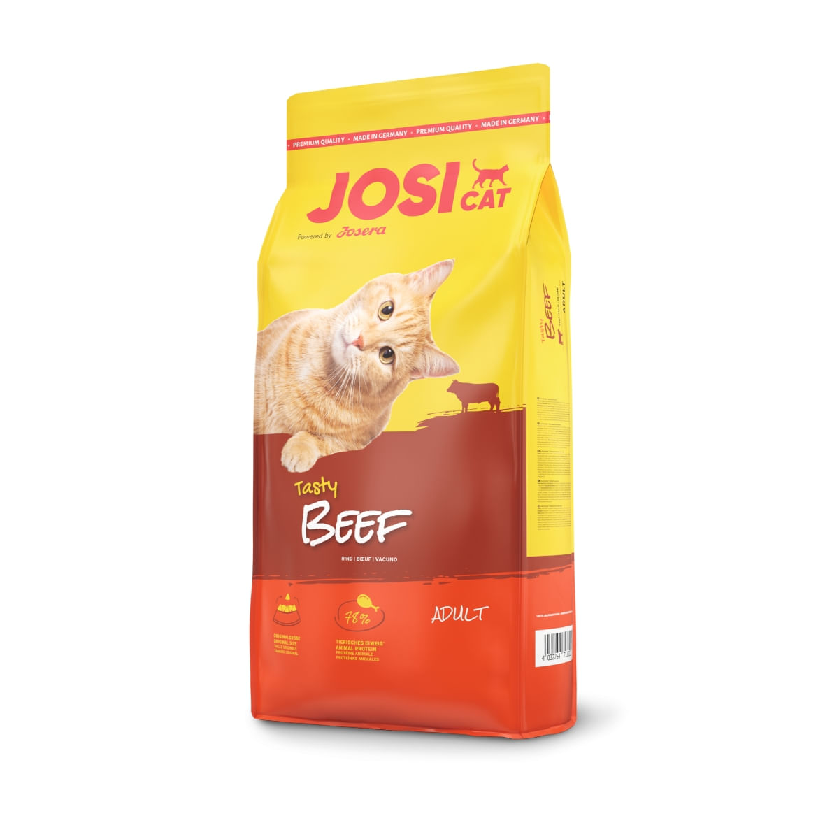 JOSICAT Tasty, Vită, hrană uscată pisici, 18kg