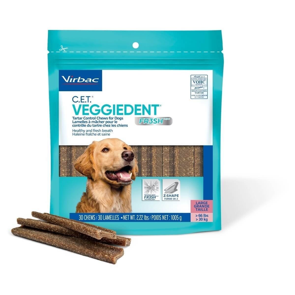 Veggiedent Dental Chew Virbac FR3SH L (>30 kg), 15 bucati